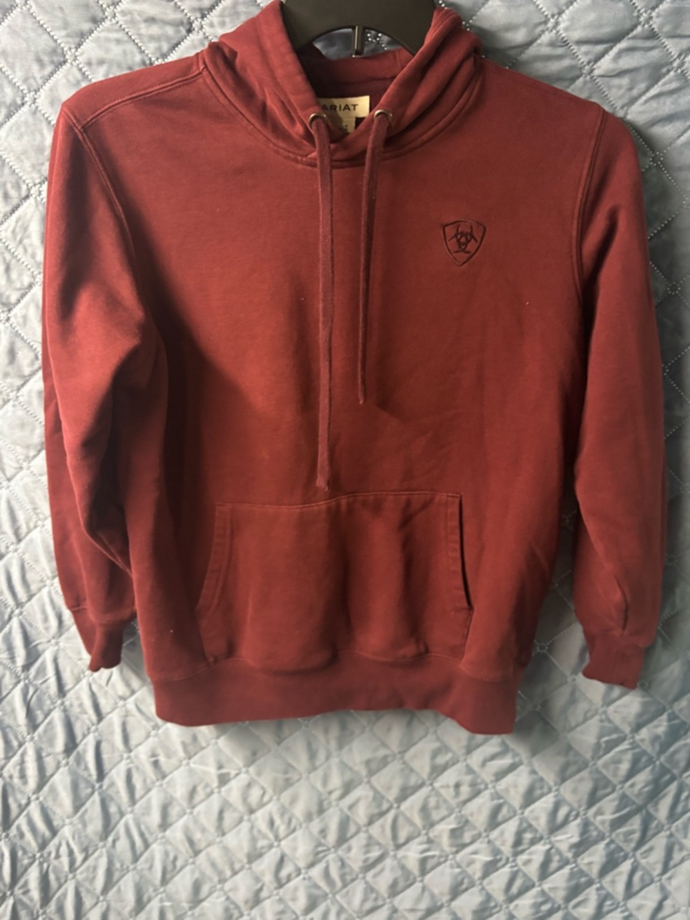 Ariat Crewneck Hoodie in Brick Red